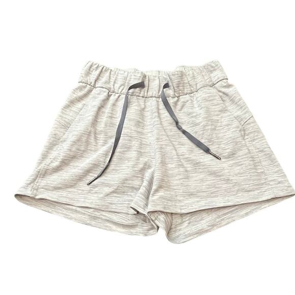 Women’s Lululemon Only the Fly Shorts in We are from space nimbus battleship 2‎ - Picture 1 of 7